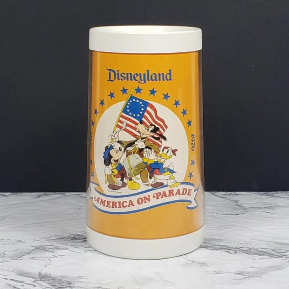 1976 Disneyland America On Parade Thermo-Serv Tumbler Vintage - Picture 1 of 8